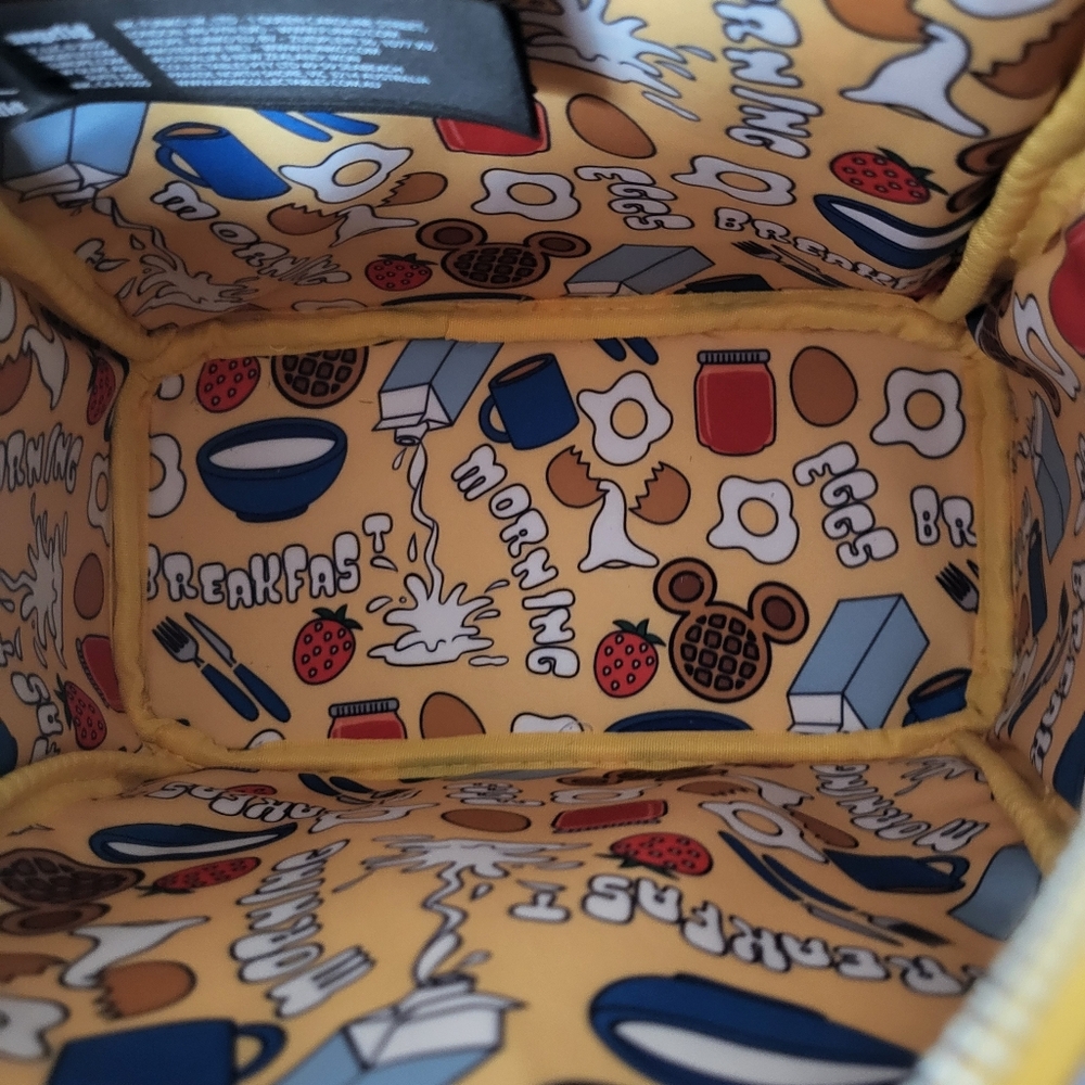 NWT Loungefly Waffle Scented Disney Mickey Mouse Backpack and Matching Wallet - Picture 11 of 16
